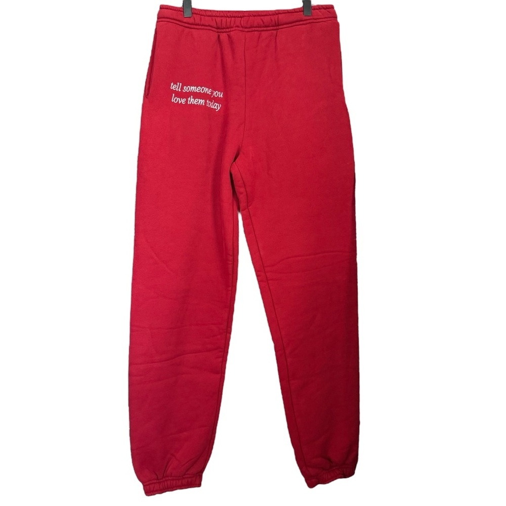 NWT Happy Camp3r “Tell Someone You Love Them Today” Sweatpants